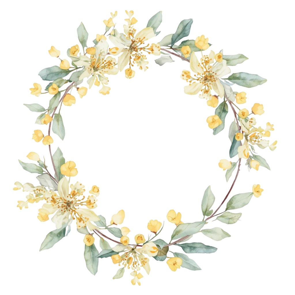 🌼 淡い水彩タッチのフラワーショップ クリップアートセット1 全41種 PNG形式(背景透過)🌼