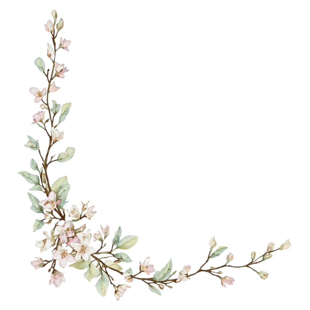 🌼 淡い水彩タッチのフラワーショップ クリップアートセット1 全41種 PNG形式(背景透過)🌼