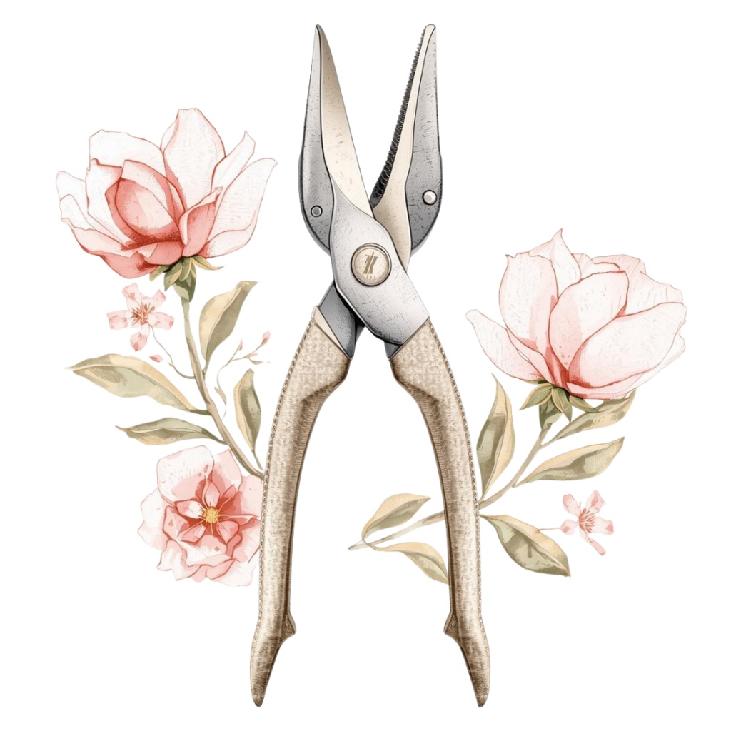 🌼 淡い水彩タッチのフラワーショップ クリップアートセット1 全41種 PNG形式(背景透過)🌼