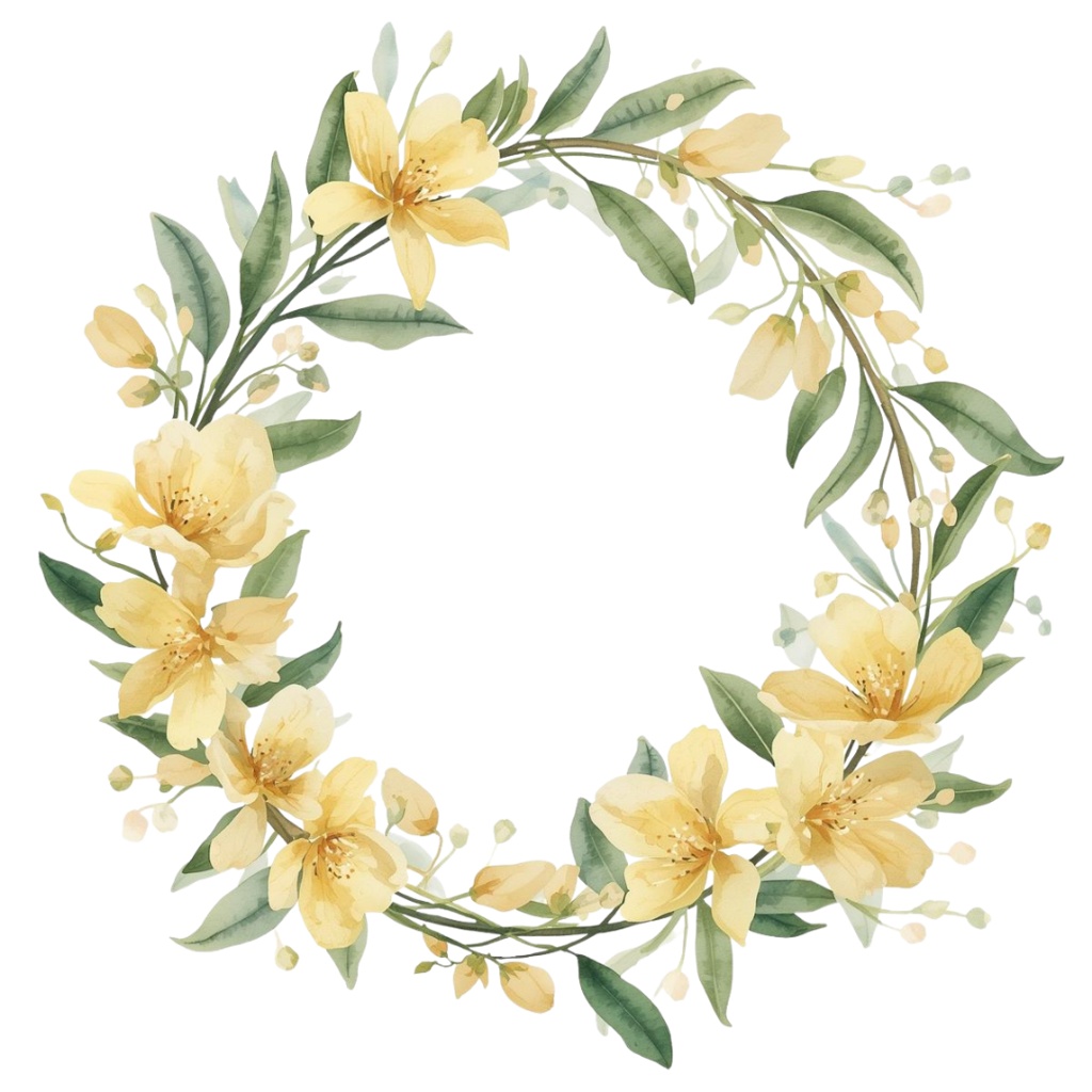 🌼 淡い水彩タッチのフラワーショップ クリップアートセット2 全50種 PNG形式(背景透過)🌼