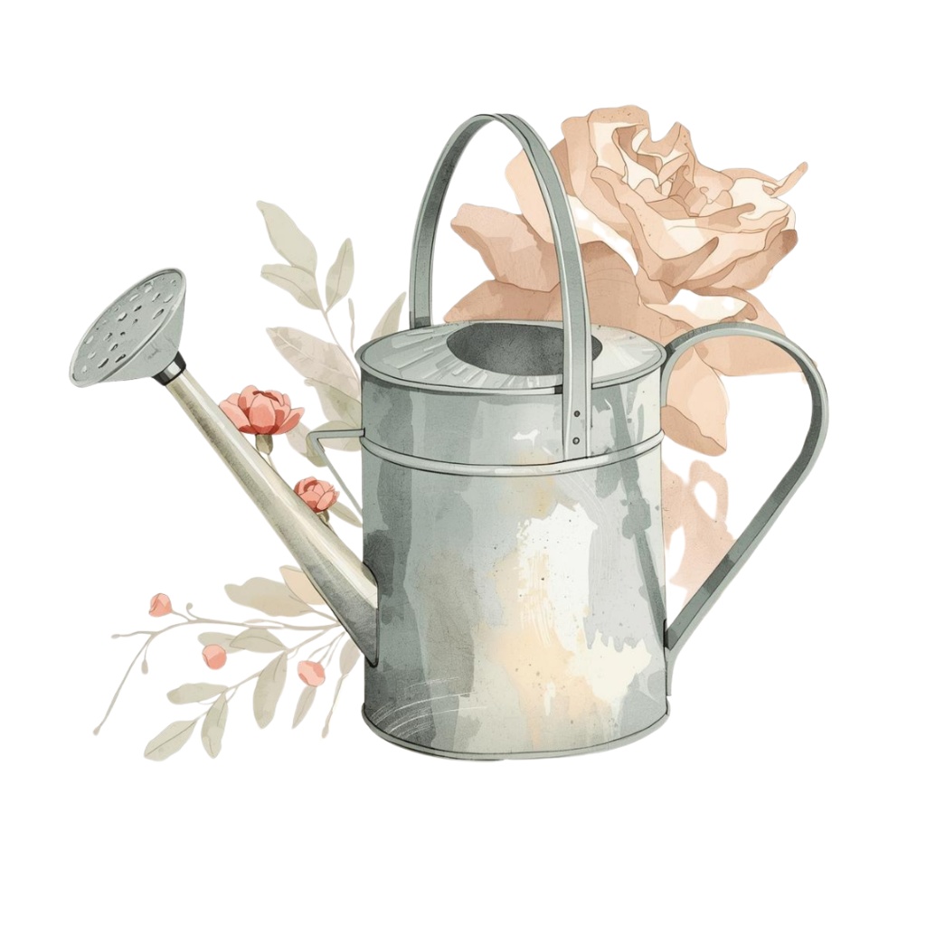 🌼 淡い水彩タッチのフラワーショップ クリップアートセット2 全50種 PNG形式(背景透過)🌼