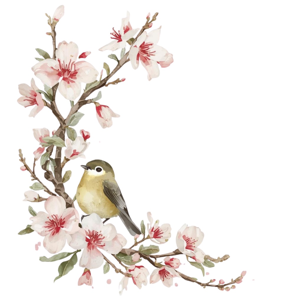 🌼 淡い水彩タッチのフラワーショップ クリップアートセット2 全50種 PNG形式(背景透過)🌼