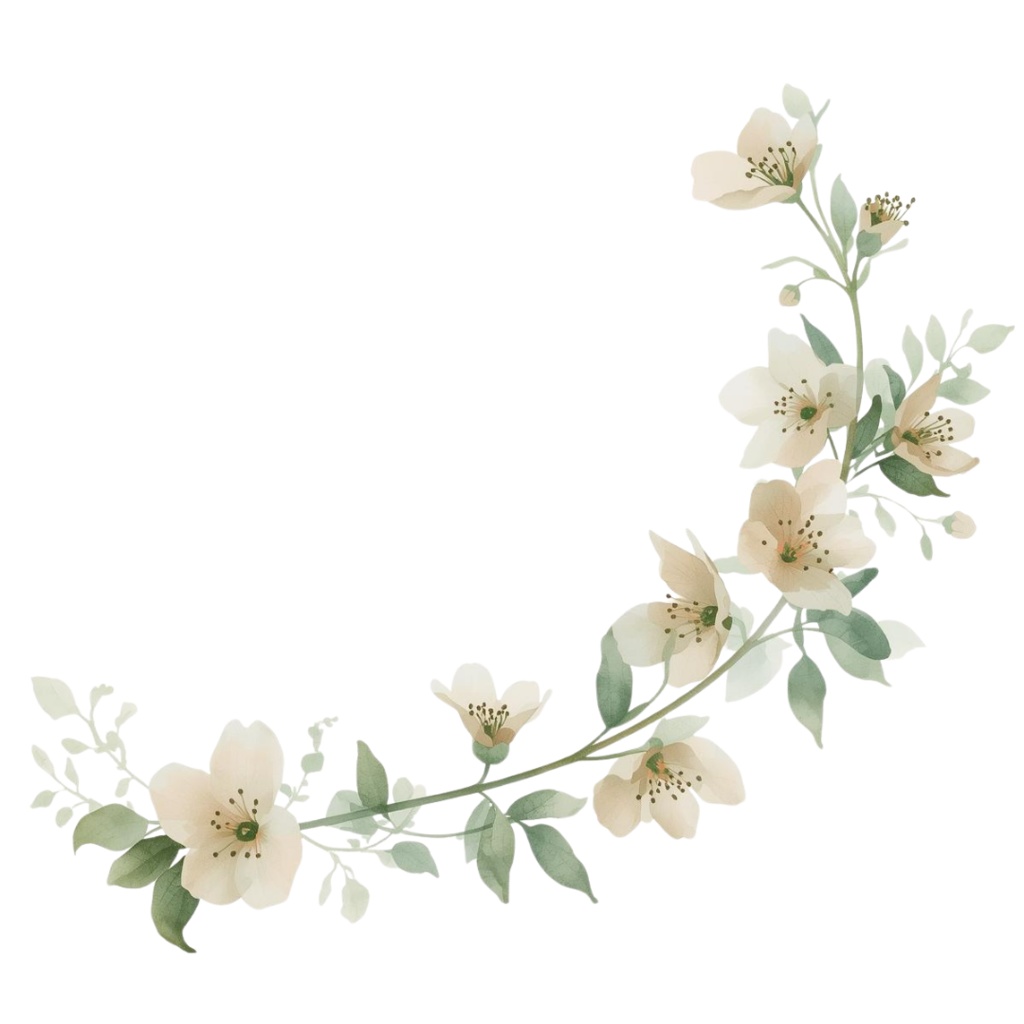 🌼 淡い水彩タッチのフラワーショップ クリップアートセット2 全50種 PNG形式(背景透過)🌼