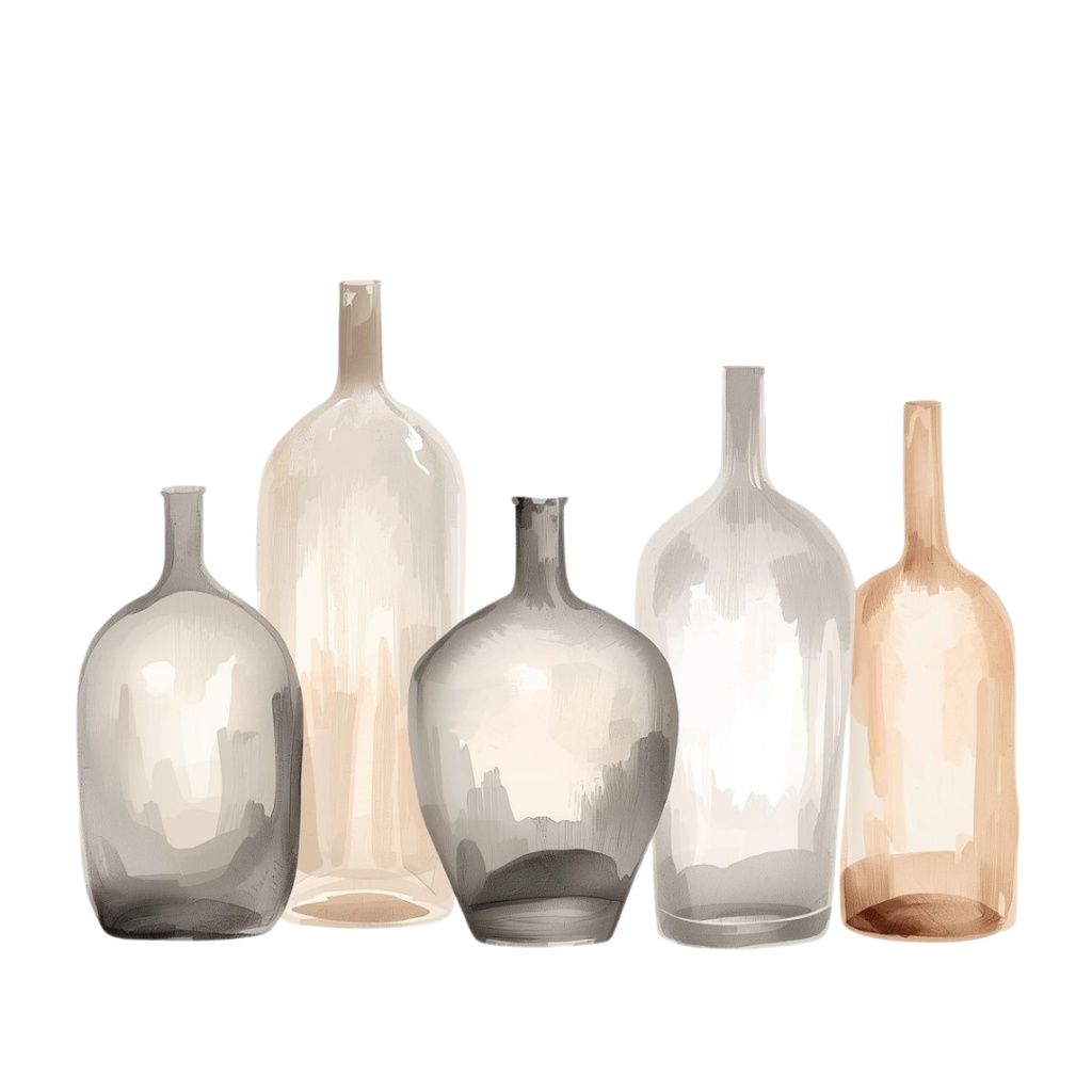 🌼 淡い水彩タッチのフラワーショップ クリップアートセット2 全50種 PNG形式(背景透過)🌼