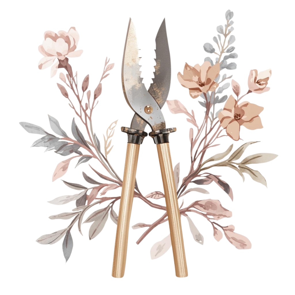 🌼 淡い水彩タッチのフラワーショップ クリップアートセット2 全50種 PNG形式(背景透過)🌼