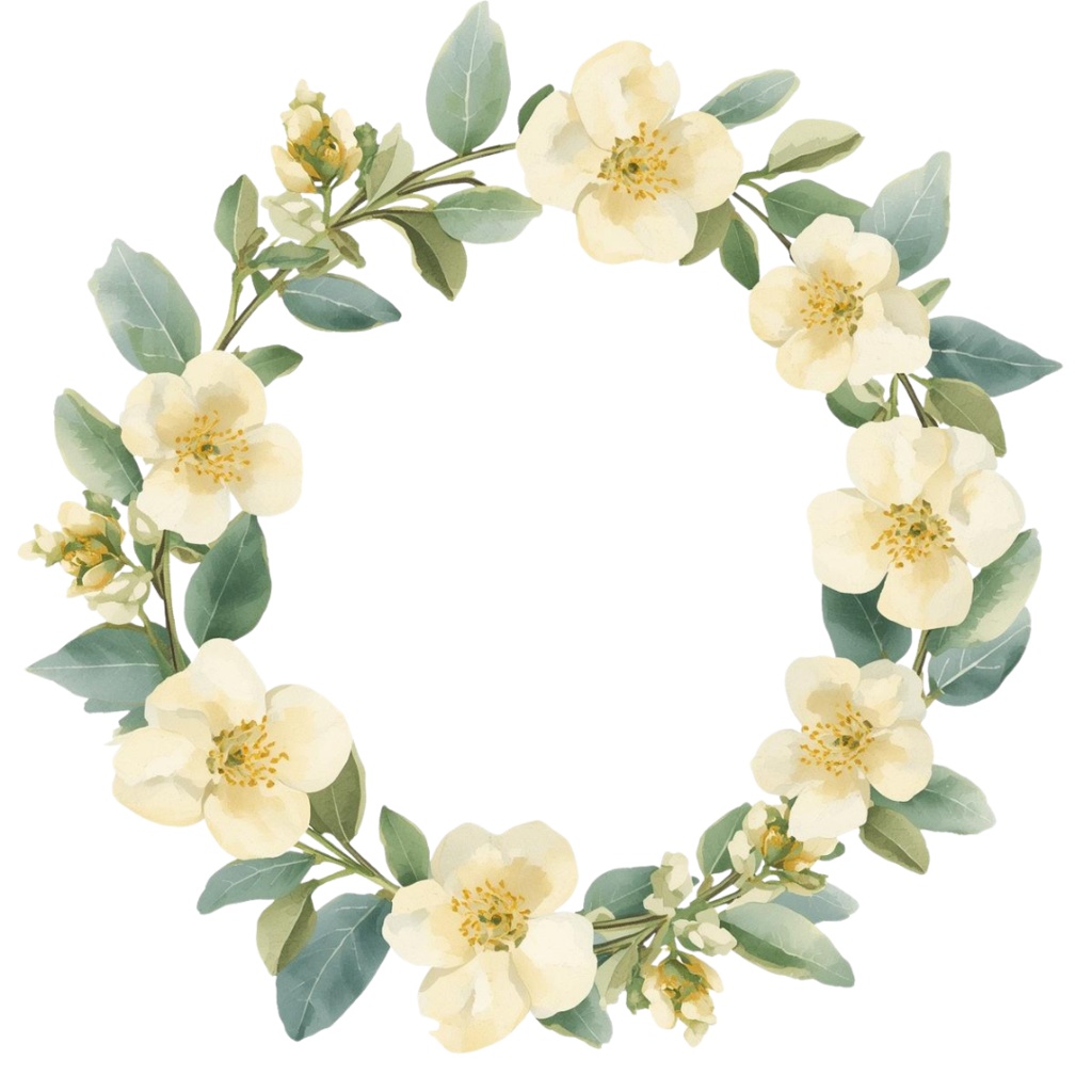 🌼 淡い水彩タッチのフラワーショップ クリップアートセット2 全50種 PNG形式(背景透過)🌼