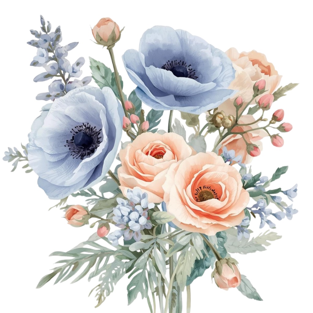 🌼 春の花 フラワーショップ クリップアートセット3 全42種 PNG形式(背景透過)🌼