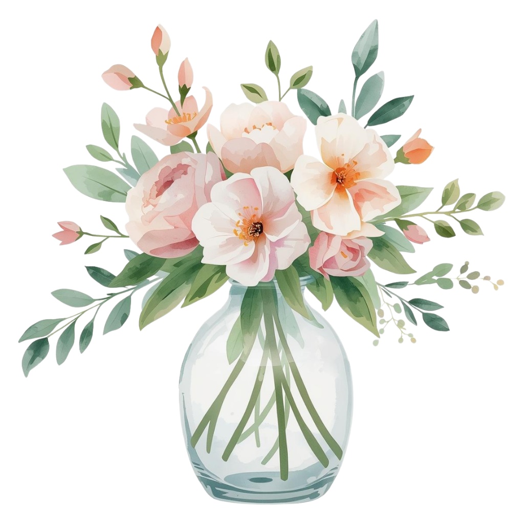 🌼 春の花 フラワーショップ クリップアートセット3 全42種 PNG形式(背景透過)🌼