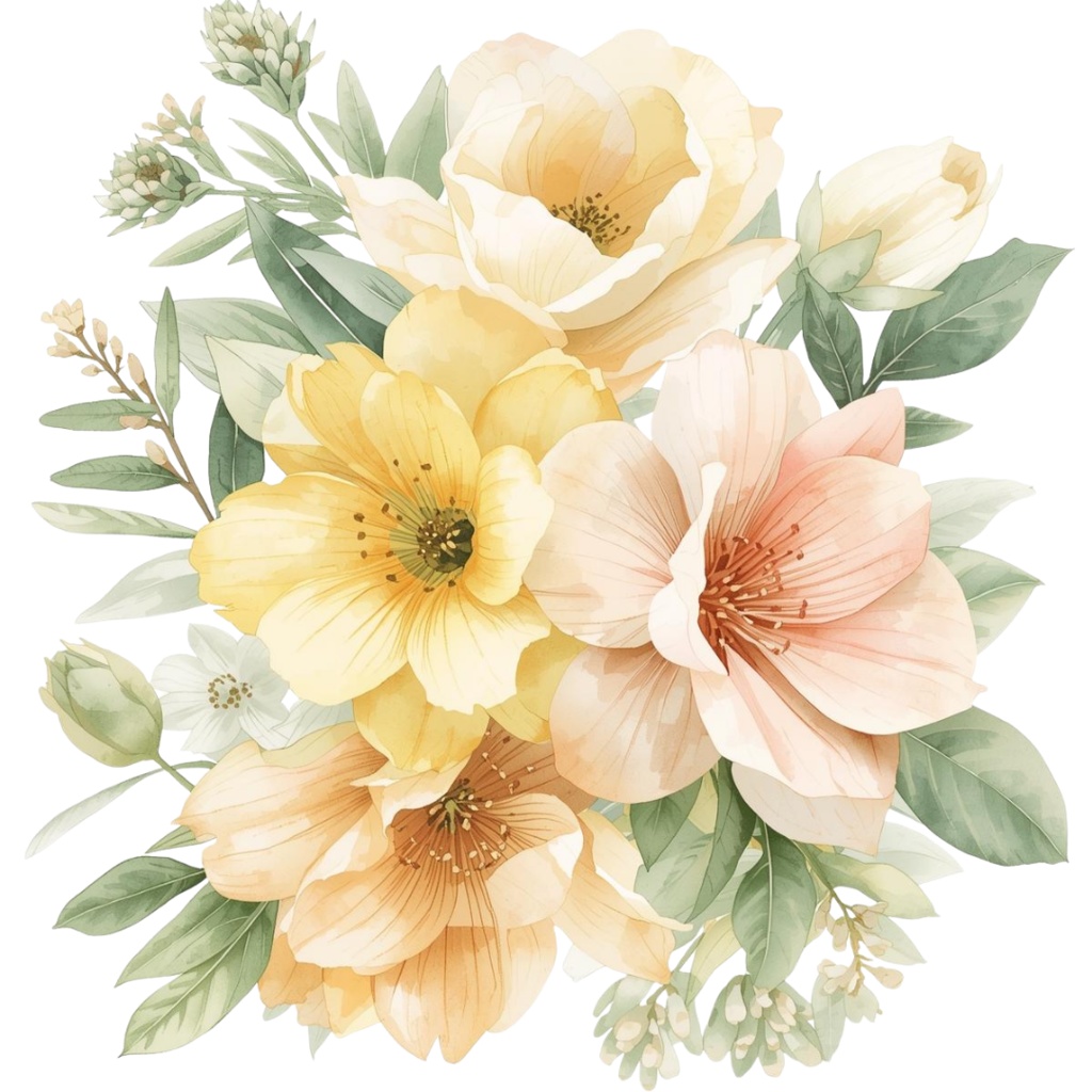 🌼 春の花 フラワーショップ クリップアートセット3 全42種 PNG形式(背景透過)🌼