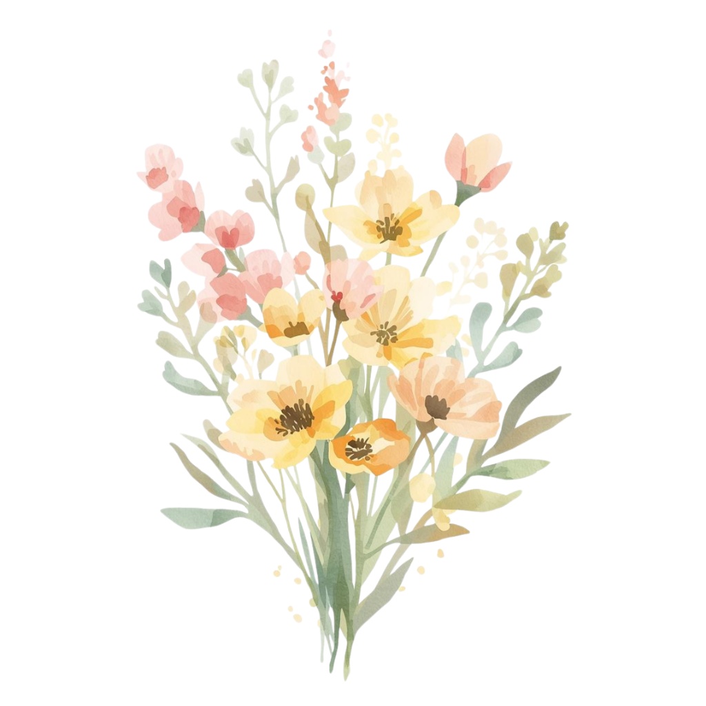 🌼 春の花 フラワーショップ クリップアートセット3 全42種 PNG形式(背景透過)🌼