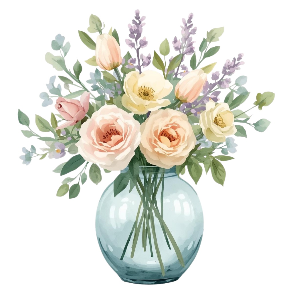 🌼 春の花 フラワーショップ クリップアートセット3 全42種 PNG形式(背景透過)🌼