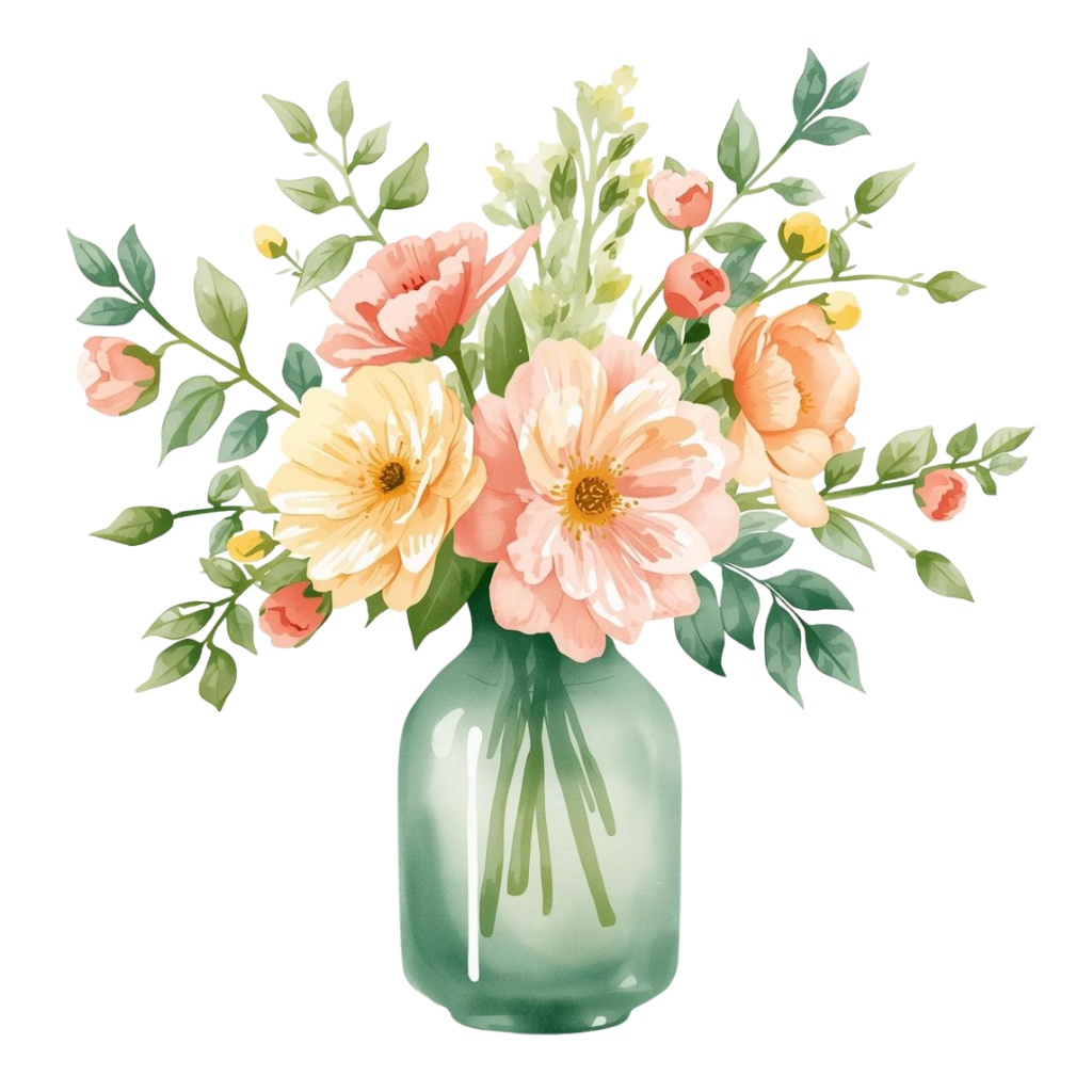 🌼 春の花 フラワーショップ クリップアートセット3 全42種 PNG形式(背景透過)🌼