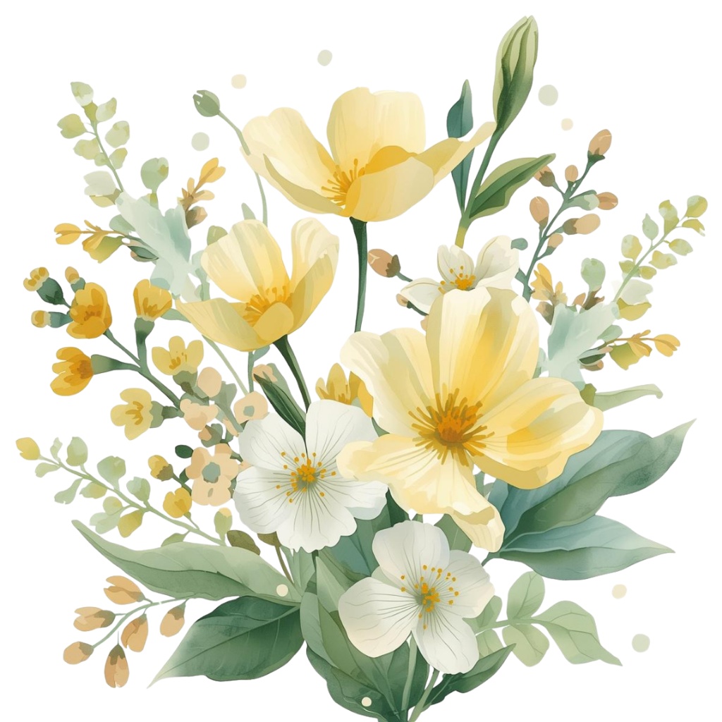 🌼 春の花 フラワーショップ クリップアートセット3 全42種 PNG形式(背景透過)🌼