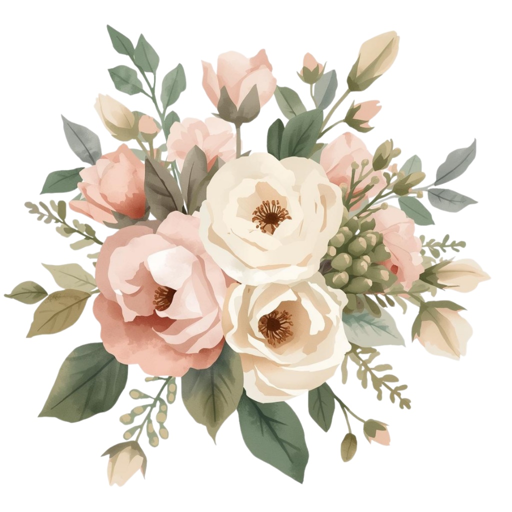 🌼 春の花 フラワーショップ クリップアートセット3 全42種 PNG形式(背景透過)🌼