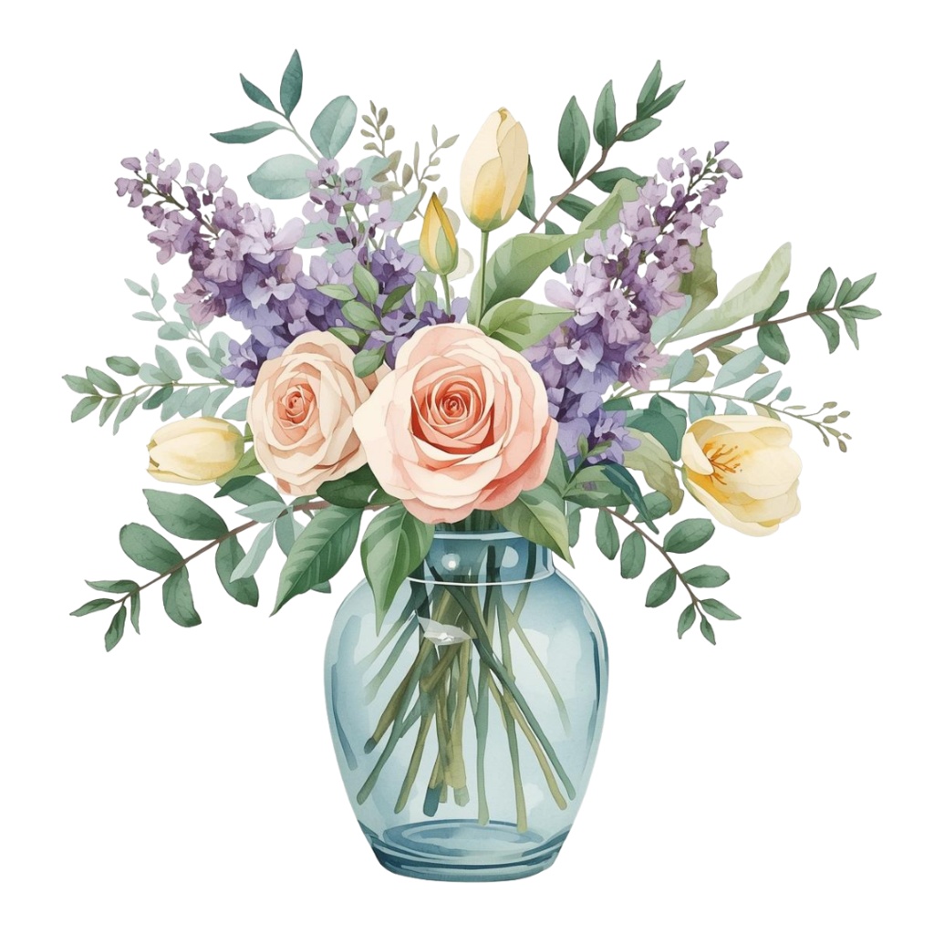 🌼 春の花 フラワーショップ クリップアートセット4 全47種 PNG形式(背景透過)🌼