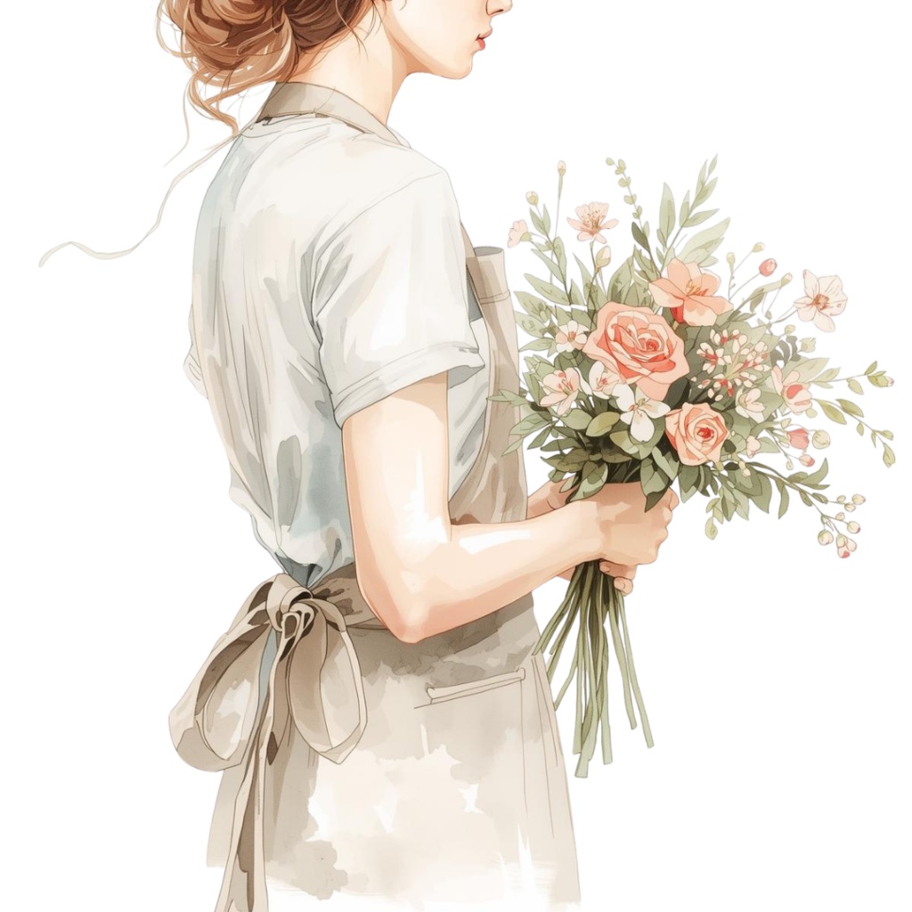 🌼 春の花 フラワーショップ クリップアートセット4 全47種 PNG形式(背景透過)🌼