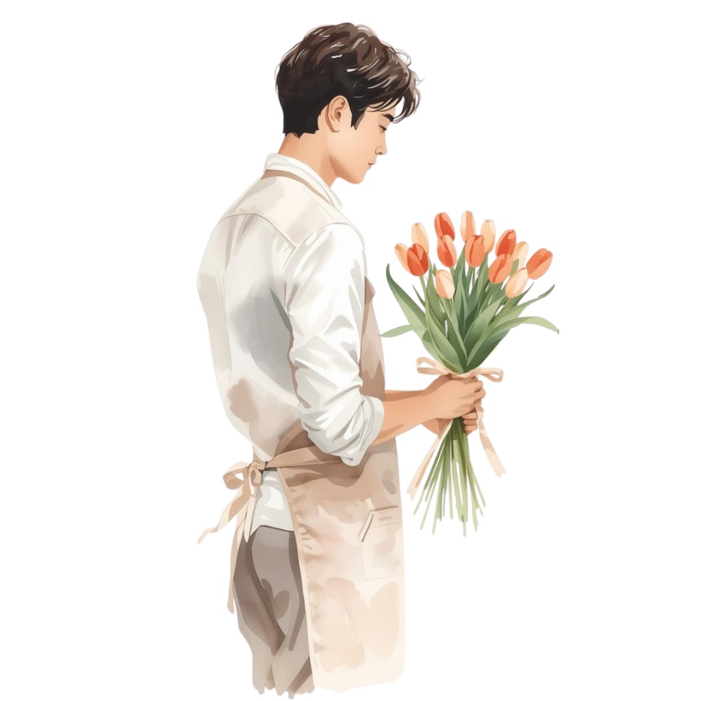 🌼 春の花 フラワーショップ クリップアートセット4 全47種 PNG形式(背景透過)🌼