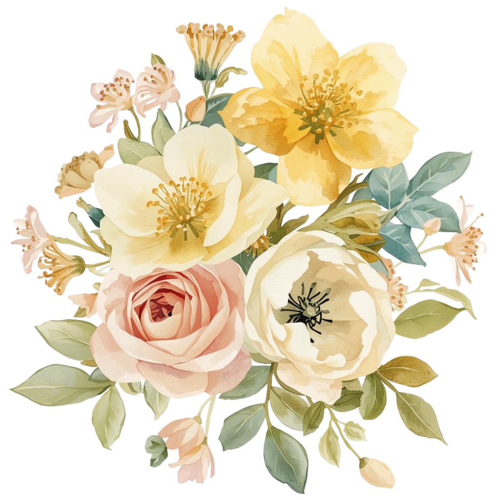 🌼 春の花 フラワーショップ クリップアートセット4 全47種 PNG形式(背景透過)🌼