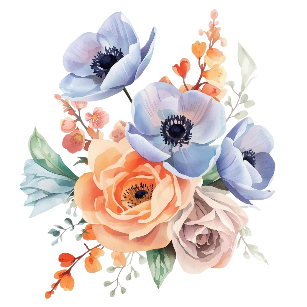 🌼 春の花 フラワーショップ クリップアートセット4 全47種 PNG形式(背景透過)🌼