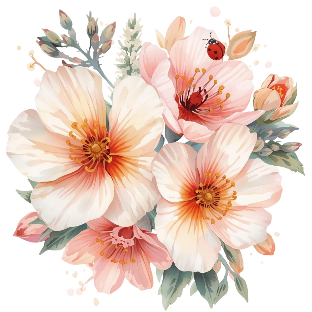 🌼 春の花 フラワーショップ クリップアートセット4 全47種 PNG形式(背景透過)🌼