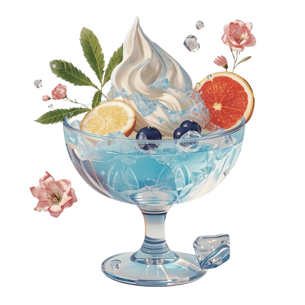 🧊 Cool&Refreshing 氷・アイス・ドリンク クリップアートセット 43種 PNG(背景透過)