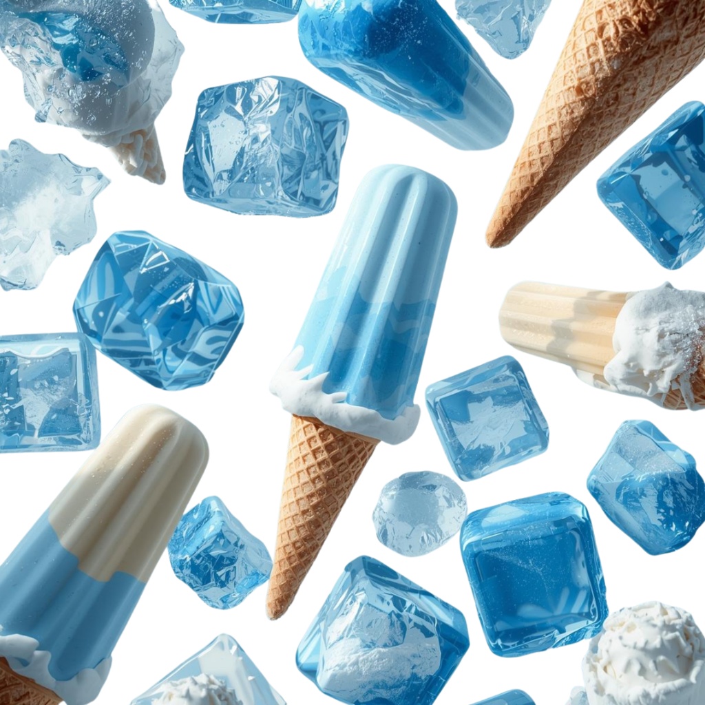 🧊 Cool&Refreshing 氷・アイス・ドリンク クリップアートセット 43種 PNG(背景透過)