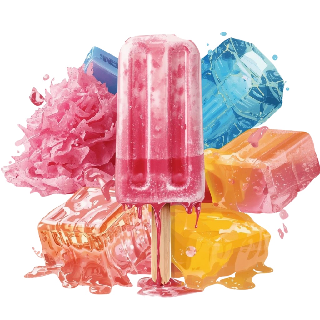 🧊 Cool&Refreshing 氷・アイス・ドリンク クリップアートセット 43種 PNG(背景透過)