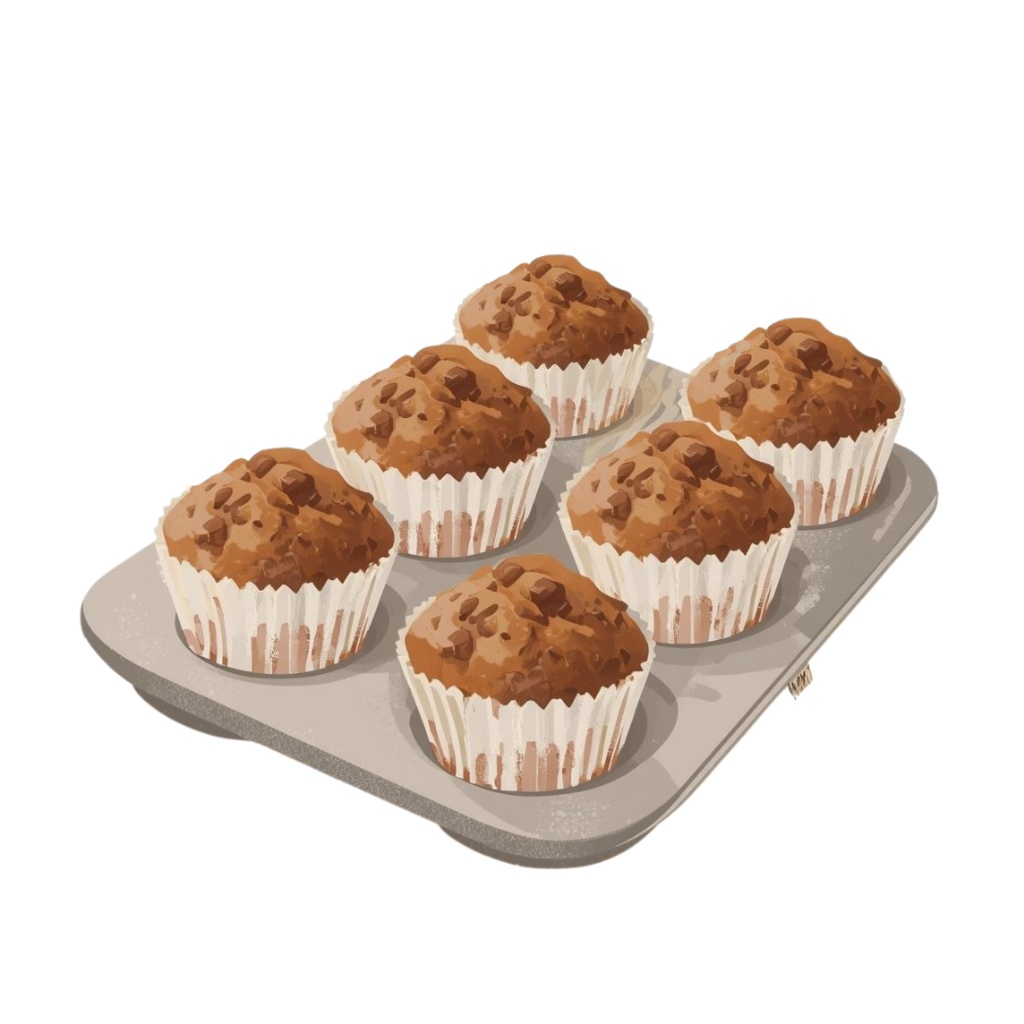 マフィンが大好きな人の YUMYUM Muffins and more 1 全45種 PNG素材(背景透過)