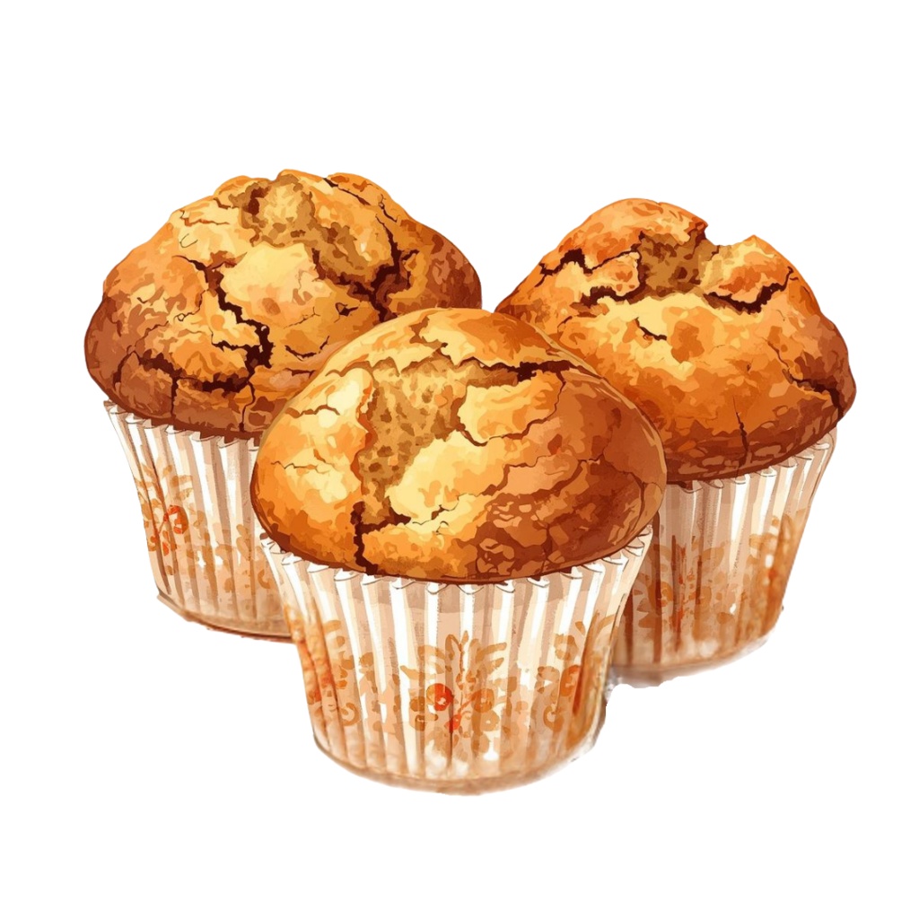 マフィンが大好きな人の YUMYUM Muffins and more 1 全45種 PNG素材(背景透過)