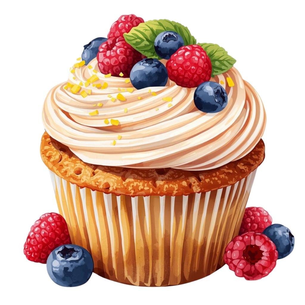 マフィンが大好きな人の YUMYUM Muffins and more 1 全45種 PNG素材(背景透過)