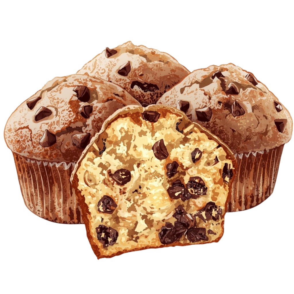 マフィンが大好きな人の YUMYUM Muffins and more 1 全45種 PNG素材(背景透過)