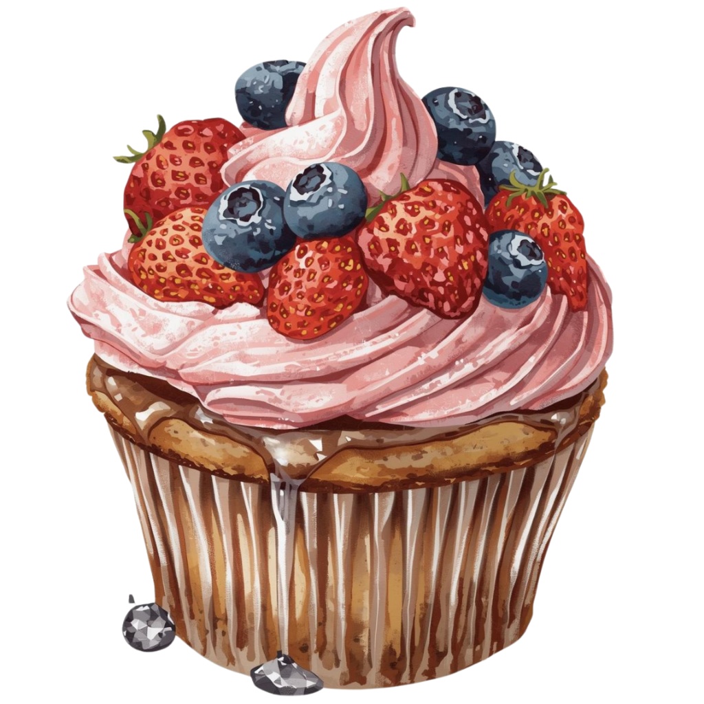 マフィンが大好きな人の YUMYUM Muffins and more 1 全45種 PNG素材(背景透過)