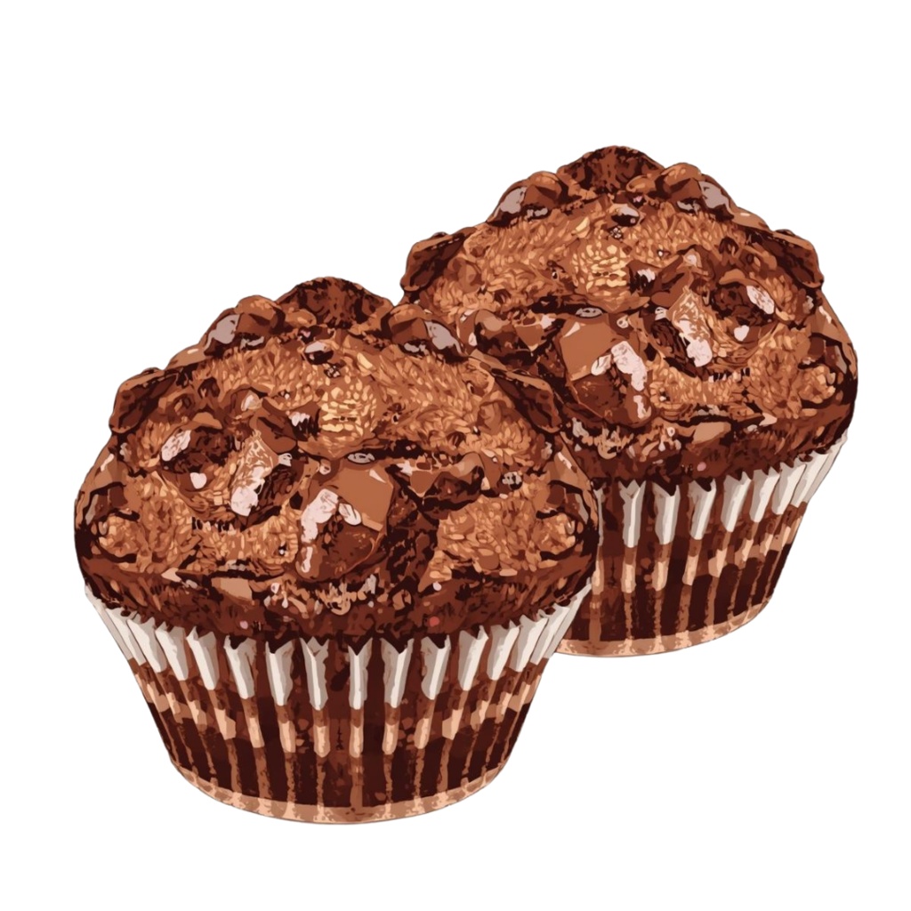 マフィンが大好きな人の YUMYUM Muffins and more 2 全44種 PNG素材(背景透過)