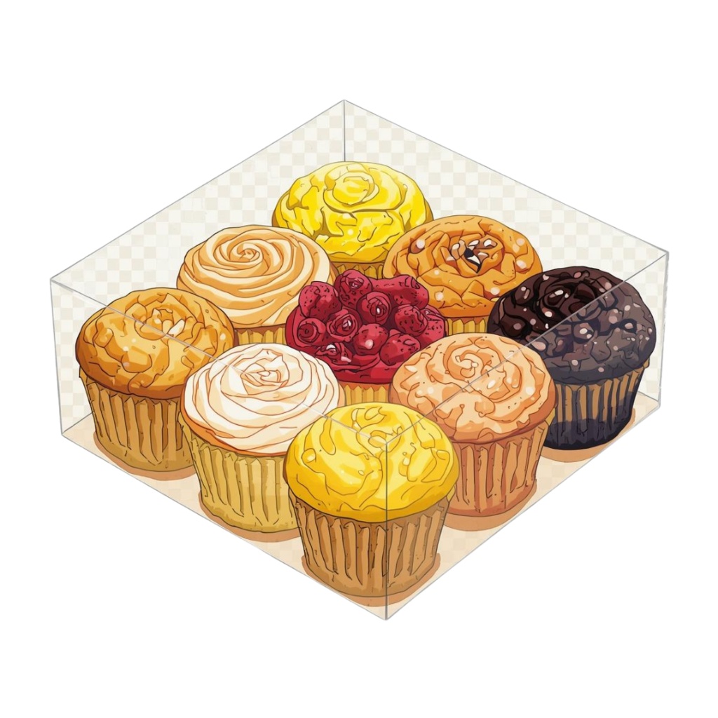 マフィンが大好きな人の YUMYUM Muffins and more 2 全44種 PNG素材(背景透過)