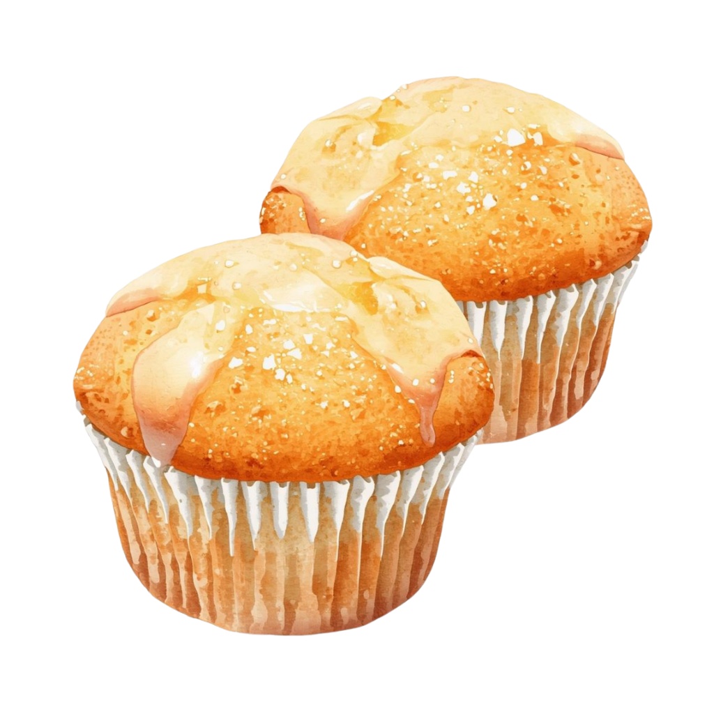 マフィンが大好きな人の YUMYUM Muffins and more 2 全44種 PNG素材(背景透過)