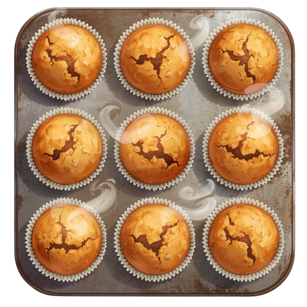 マフィンが大好きな人の YUMYUM Muffins and more 2 全44種 PNG素材(背景透過)