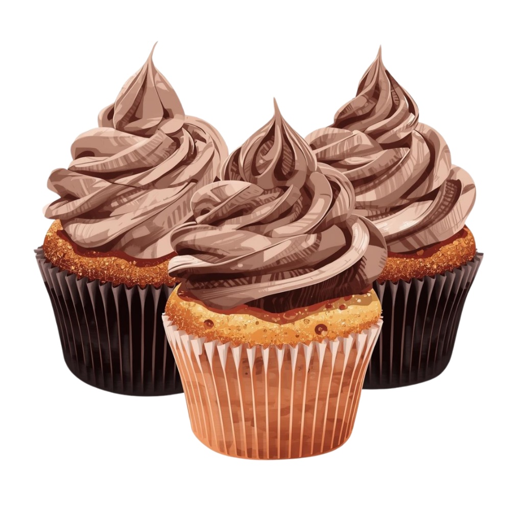 マフィンが大好きな人の YUMYUM Muffins and more 2 全44種 PNG素材(背景透過)