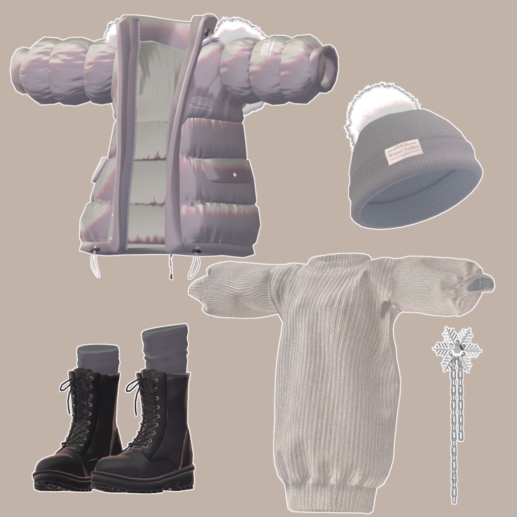 【Fuwari・桔梗対応衣装】Winter Tofee costume