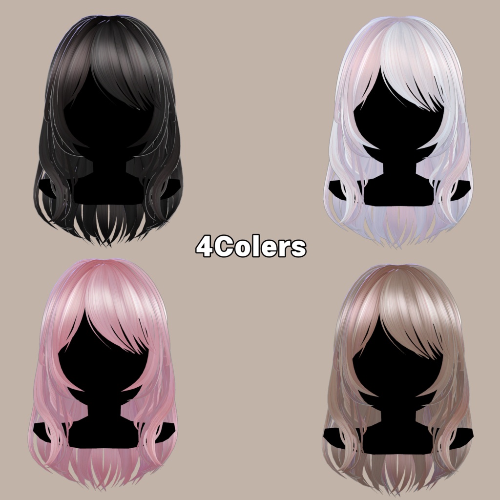 【3アバター対応髪型】WinterTofeeHair