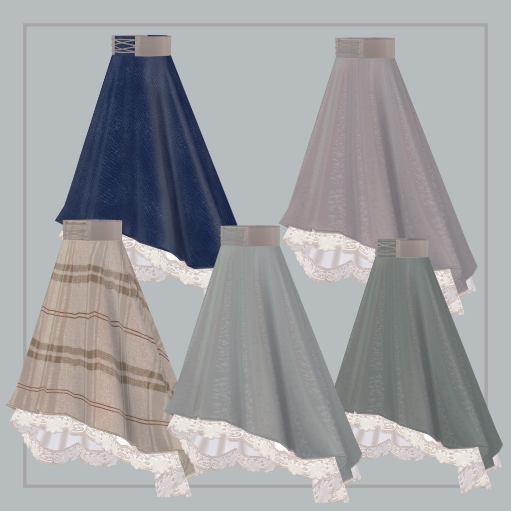 【4アバター対応】Library Girl's Dress