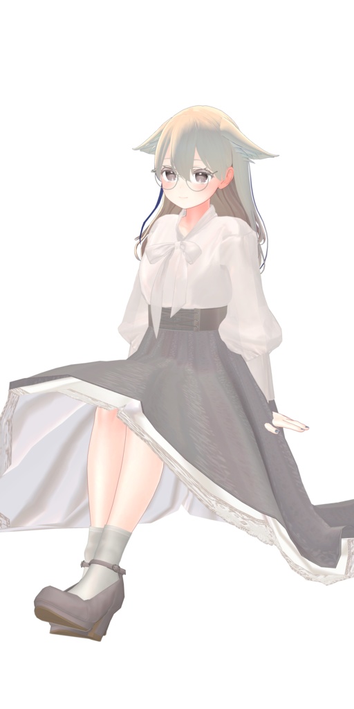 【4アバター対応】Library Girl's Dress