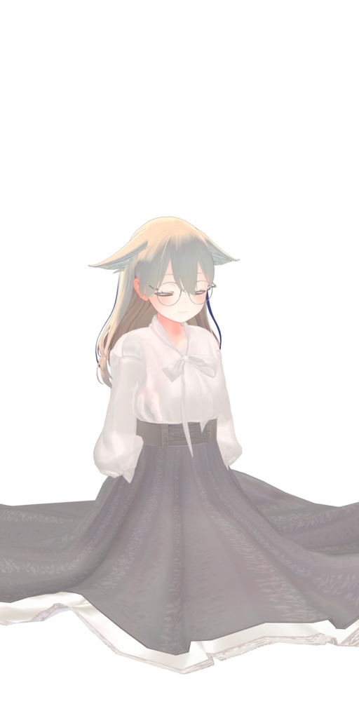 【4アバター対応】Library Girl's Dress