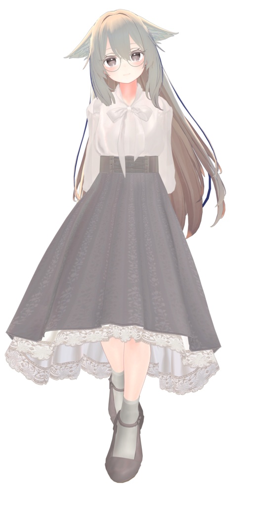 【4アバター対応】Library Girl's Dress