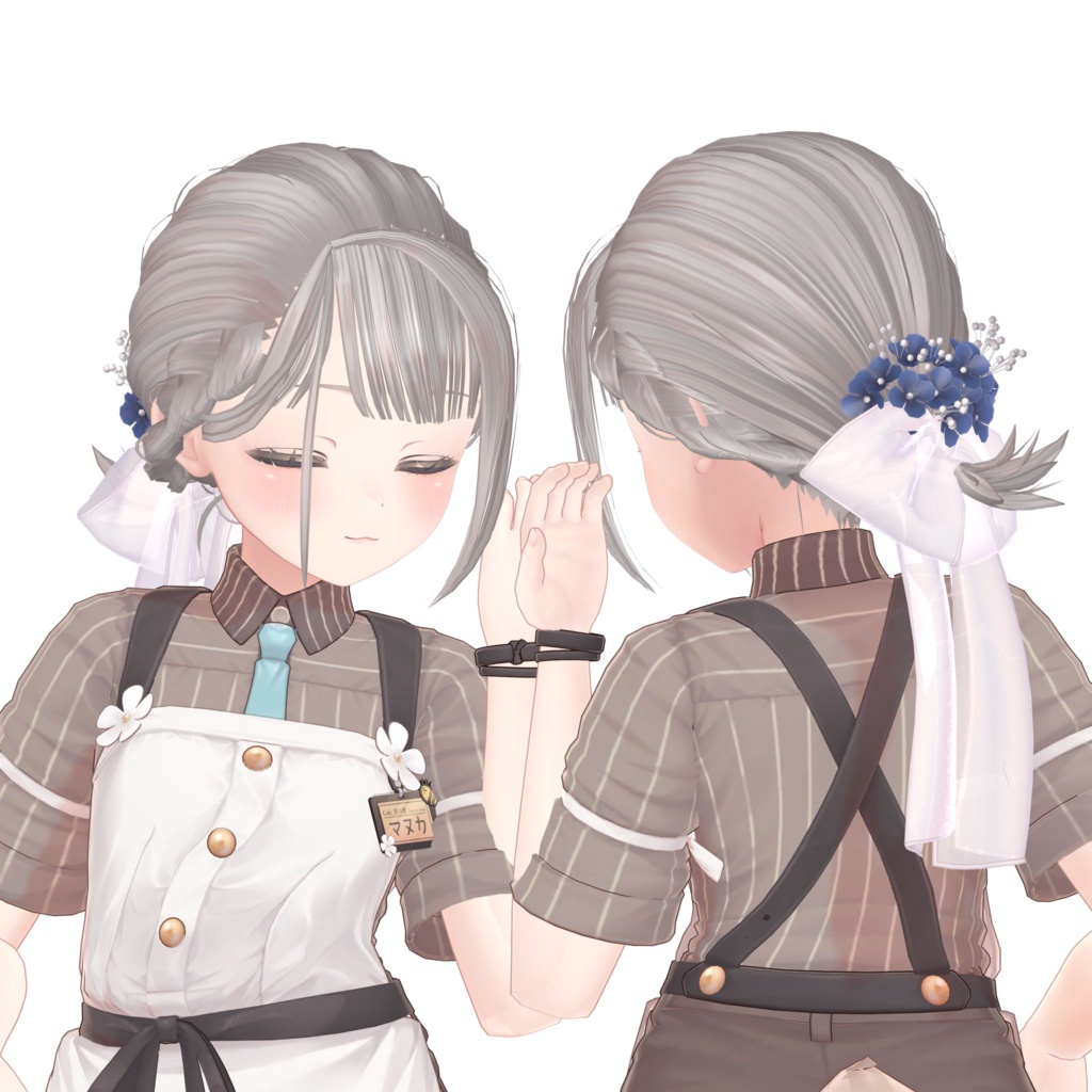 【4アバター対応髪型】夏風Hair