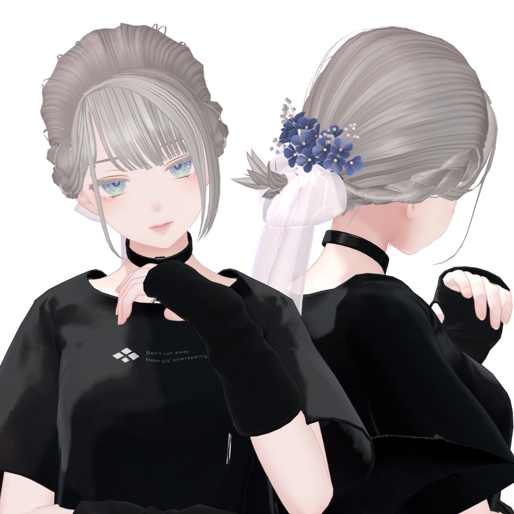 【4アバター対応髪型】夏風Hair