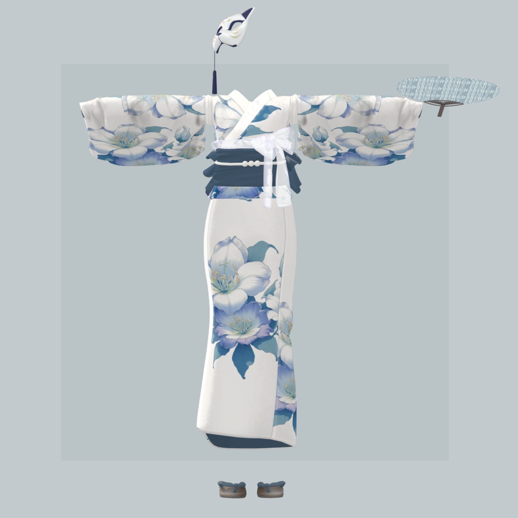 【3アバター対応衣装】夏風浴衣