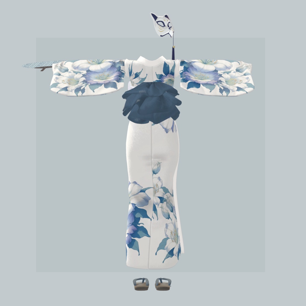 【3アバター対応衣装】夏風浴衣