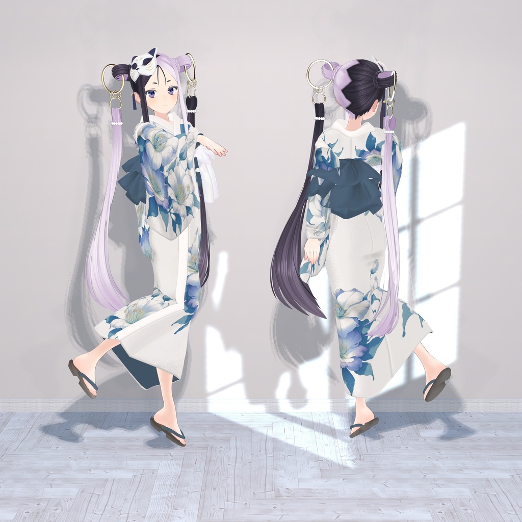 【3アバター対応衣装】夏風浴衣