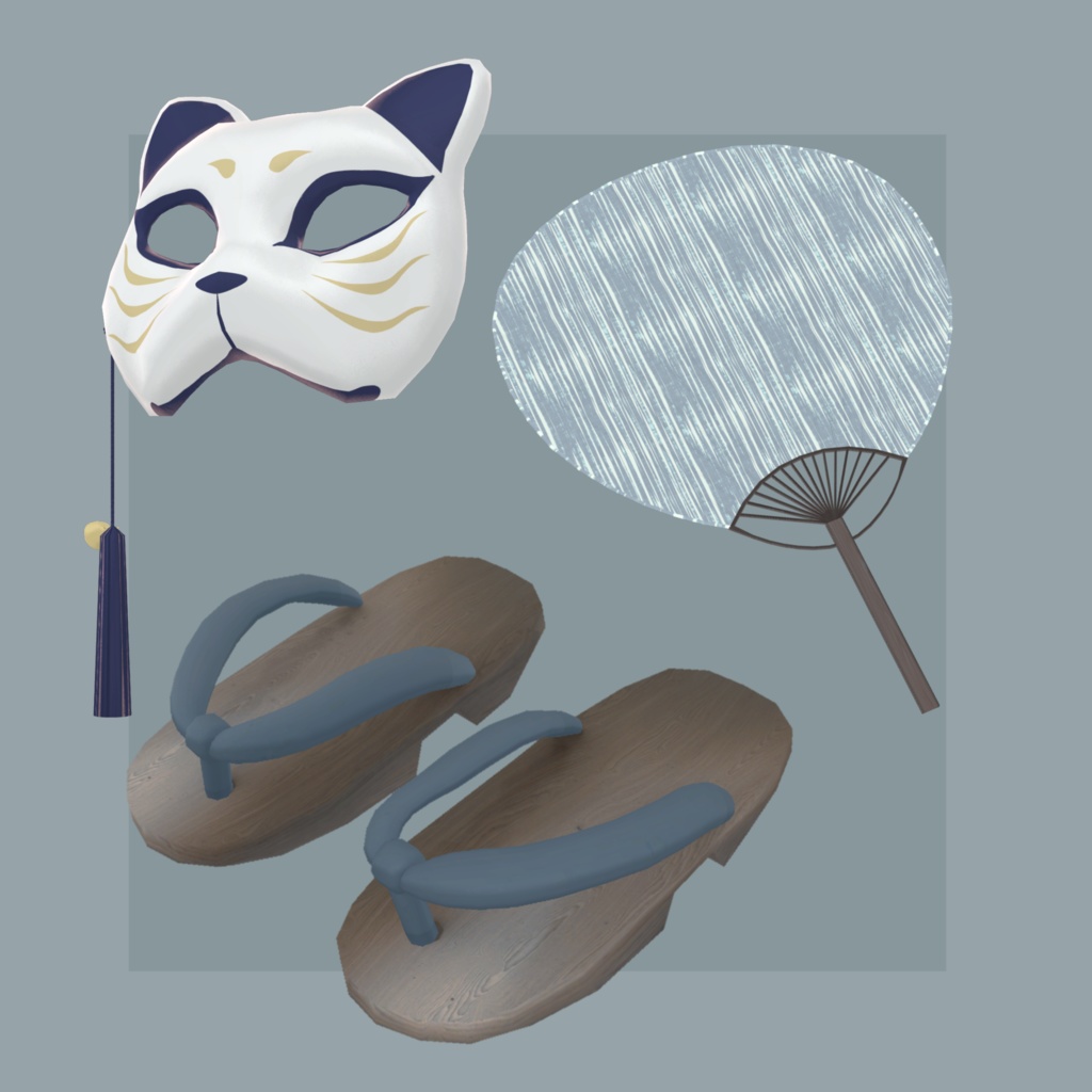 【3アバター対応衣装】夏風浴衣