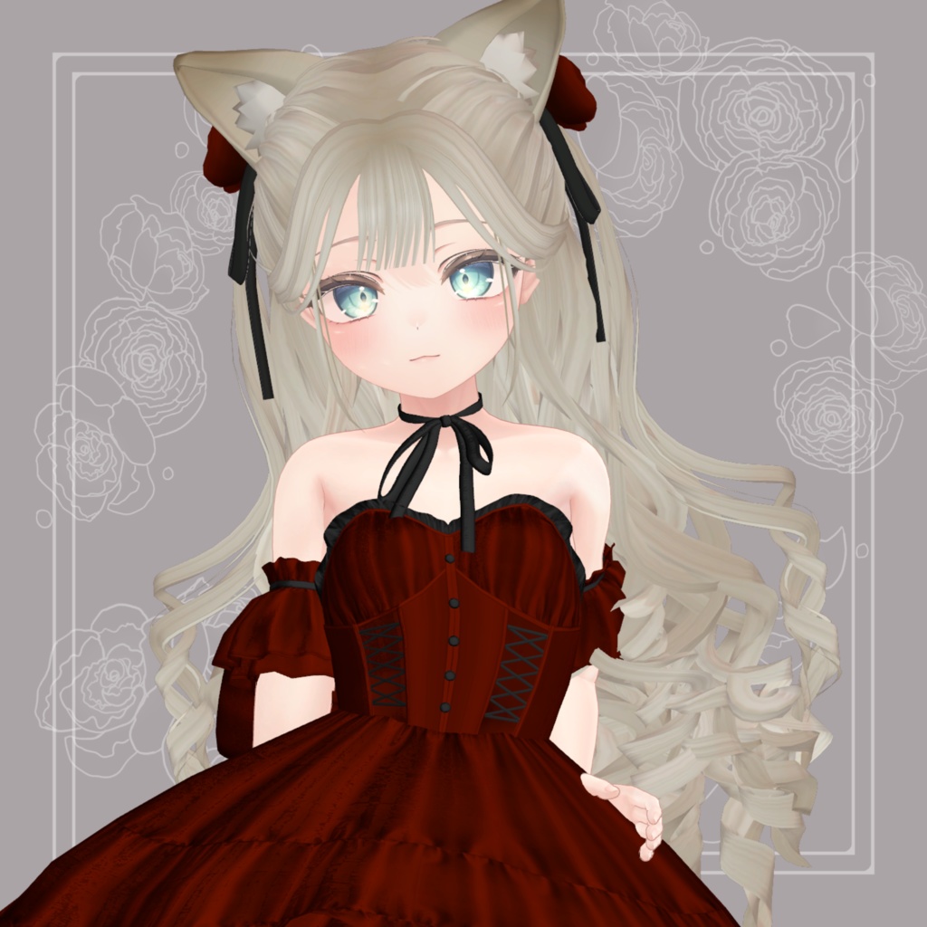 【4アバター対応】La Rose Noble Hair